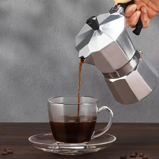Italian Moka Coffee || Tea Kettle – Durable Aluminum Design